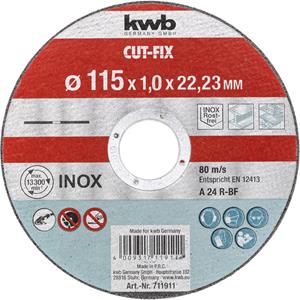 KWB Cut-Fix Doorslijpschijf, Extra Dun, Metaalbewerking, 115mm