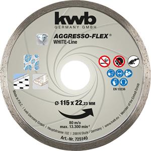 KWB Aggresso-Flex White-Line Diamant Doorslijpschijf 115mm