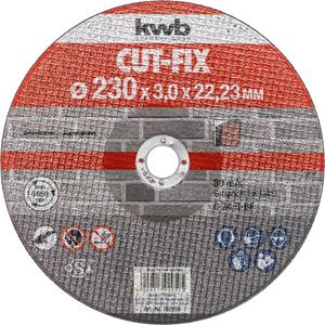 KWB Cut-Fix Doorslijpschijven, Steenbewerking 230mm
