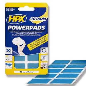 HPX 10 stuks Extra Sterke POWERPADS | 20mm x 40mm | semi-transparant