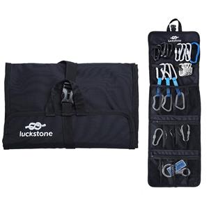 huismerk LUCKSTONE Outdoor Klimmen Rope Hook Opslag Zak Klimmen Apparatuur organiseren bag tool bag (Zwart)