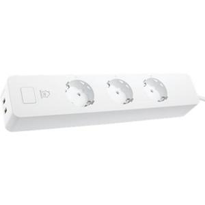 Deltaco SMART HOME Smart Branch Socket 3xCEE 7/3 USB-A 2A white