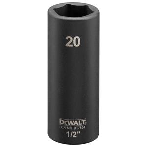 DeWALT - Steckschlüssel 1/2" lang schlagfest 20mm