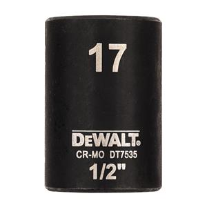 DeWALT - Steckschlüssel 1/2" kurz schlagfest 17mm