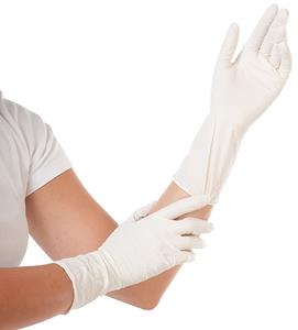 Hygostar Nitril-Handschuh SAFE LONG, XL, weiß, puderfrei