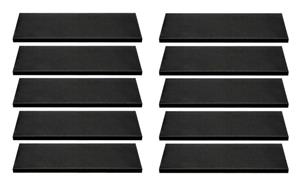 BigDean Stufenmatte »Stufenmatten Set aus Gummi − 75x25cm − mit Winkelkante«, , Höhe 3 mm
