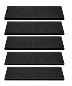 BigDean Stufenmatte »Stufenmatten Set aus Gummi − 75x25cm − mit Winkelkante«, , Höhe 3 mm