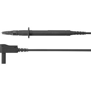 Schützinger SPL 7315 Ni / 1 / 100 / SW Sicherheits-Messleitung [Stecker 4mm - Prüfspitze] 100.00cm