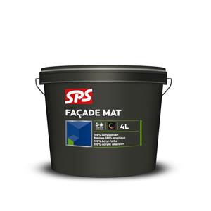 SPS 10307765 Facade Mat muurverf - Wit - 4L