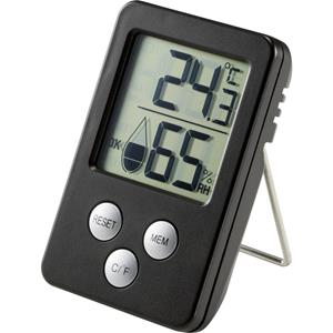 Thermo- en hygrometer Zwart