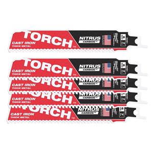 Säbelsägeblatt Milwaukee tct Torch nitrus 150 mm - Blisterpackung mit 5 Stück - 48005561