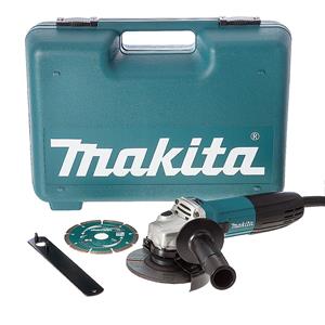 Makita GA4530KD Haakse slijper incl. diamantzaagblad in koffer - 720W - 115mm