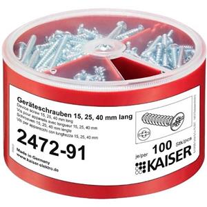 Kaiser Elektro 2472-91 Apparaatschroevenbox 100 stuk(s)