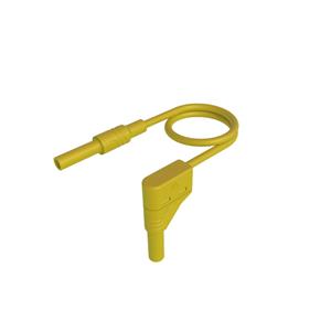 SKS Hirschmann MAL S WG-B 100/2,5 gelb Veiligheidsmeetsnoer [4mm-veiligheidsstekker - 4mm-veiligheidsstekker] 100 cm Geel 1 stuk(s)