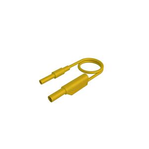 SKS Hirschmann MAL S WS-B 100/2,5 gelb Veiligheidsmeetsnoer [4mm-veiligheidsstekker - 4mm-veiligheidsstekker, stapelbaar] 100 cm Geel 1 stuk(s)