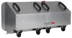 TEXAS EQUIPMENT Veegselcontainer, opvangbak voor de combinatiemachine Pro Trac 950 DE en Art. 927579 Pro Trac 1350 BE.