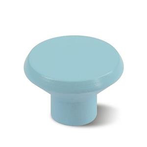 DecoMode knop plat rond baby blauw 35mm 2 stuks