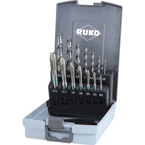 RUKO 245048RO Machinetapboorset 14-delig metrisch DIN 371, DIN 376 HSS 1 set(s)