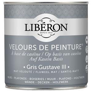 Liberon Libéron muurverf Velours de Peinture Gris Gustave III fluweel mat 500ml