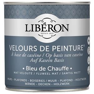 Liberon Libéron muurverf Velours de Peinture Bleu De Chauffe fluweel mat 500ml