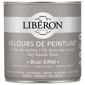 Liberon Libéron muurverf Velours de Peinture Brun Eiffel fluweel mat 500ml