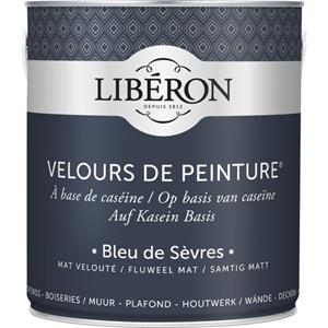 Liberon Libéron muurverf Velours de Peinture Bleu De Sèvres fluweel mat 500ml