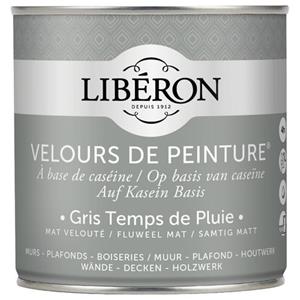Liberon Libéron muurverf Velours de Peinture Gris Temps De Pluie fluweel mat 500ml