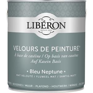 Liberon Libéron muurverf Velours de Peinture Bleu Neptune fluweel mat 2,5L