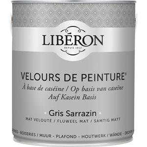 Liberon Libéron muurverf Velours de Peinture Gris Sarrazin fluweel mat 2,5L