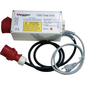 Megger DE-050 DE-050 Messadapter Drehstrom-Adapter CEE-Test 5/16 (mit aktiver Differenzstrommessung)
