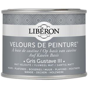 Liberon Libéron muurverf Velours de Peinture Gris Gustave III fluweel mat 125ml