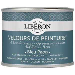 Liberon Libéron muurverf Velours de Peinture Bleu Paon fluweel mat 125ml