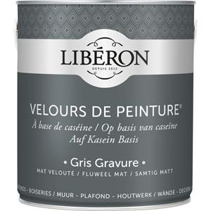 Liberon Libéron muurverf Velours de Peinture Gris Gravure fluweel mat 2,5L