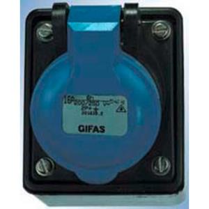 gifaselectric Gifas Electric 241628.E 101547 CEE Wandsteckdose 16A 2polig 1St.