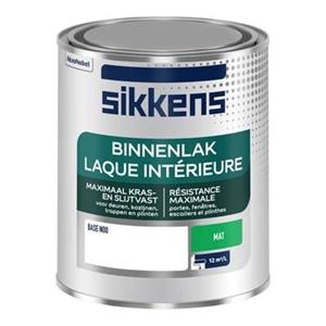 Sikkens Binnenlak Mat 0,75 Liter 100% Wit