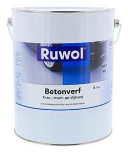 Ruwol Betonverf Donkergrijs (RAL 7011) 5 liter
