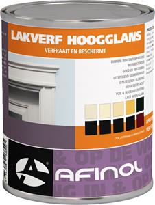Afinol Hoogglans Lakverf Gebroken Wit (RAL 9010) 750 ml