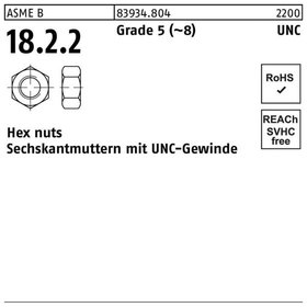 Sonstige Sechskantmuttern ART 83934 Grad 5 gal Zn 1/4 UNC gal Zn S