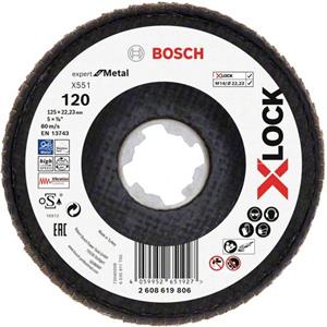 boschaccessories Bosch Accessories 2608619806 X551 Lamellenschijf Diameter 125 mm Boordiameter 22.23 mm 1 stuk(s)