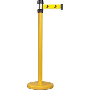 VISO RS 2 JA DAN Afzetpaal met band Gurtabsperrpfosten geel riem geel met symbool (Ø x h) 50 mm x 980 mm