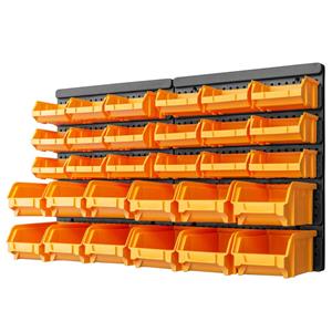 DOTMALL Vorratsdose 32-teiliges Aufbewahrungsbehälter-Set mit Wandpaneelen