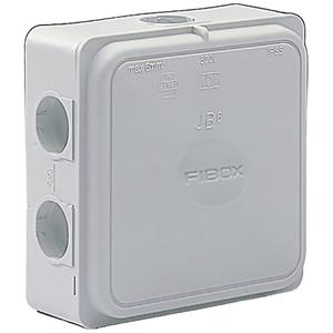 Fibox JB 6 G Aftakkast (l x b x h) 110 x 110 x 49 mm Grijs (RAL 7035) IP65 1 stuk(s)
