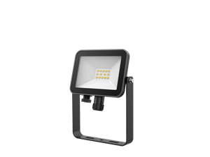 Tronix LED floodlight Eco 10W 1000 lumen breedstralend 120° lichtkleur 3000K met 1.5m en stekker snoer