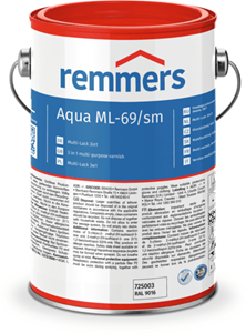 Remmers aqua ml-69/sm-multi-lak 3in1 ral 9016 wit 5 ltr