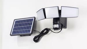 Wetelux LED-schijnwerper op zonne-energie, 15 watt met bewegingsmelder