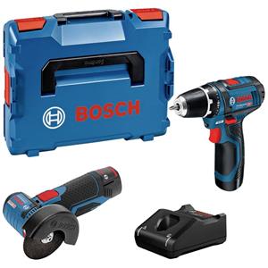 Bosch - Combopack | 12V | GSR 12V-15 + GWS 12V-76 +2x2.0Ah + GAL 12V-40 (L) - 0615990N2U