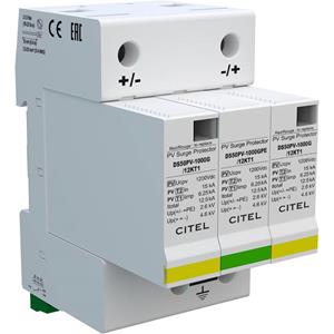 Citel 482393 DS50PVS-1000G/12KT1 Kombiableiter Überspannungsschutz für: Verteilerschrank 60 kA 1St.