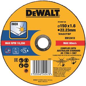 DeWALT DT43907-QZ Doorslijpschijf INOX 150 x