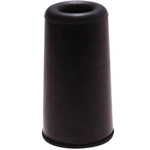 Merkloos Deurbuffer / deurstopper zwart rubber 75 x mm -