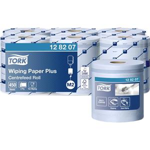 Tork 128207 Sterke multifunctionele papieren doekjes blauw M2
